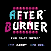 After Burner 2 Title Screen